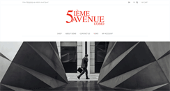 Desktop Screenshot of 5iemeavenue.com