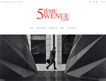 Tablet Screenshot of 5iemeavenue.com